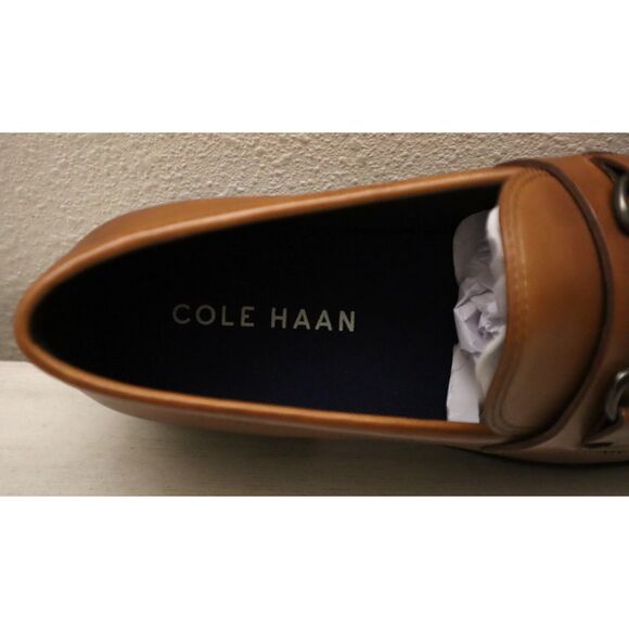 Cole Haan C37282 Men's Sz 7.5M Brown Leather Modern Essentials Bit Loafers - Picture 11 of 16